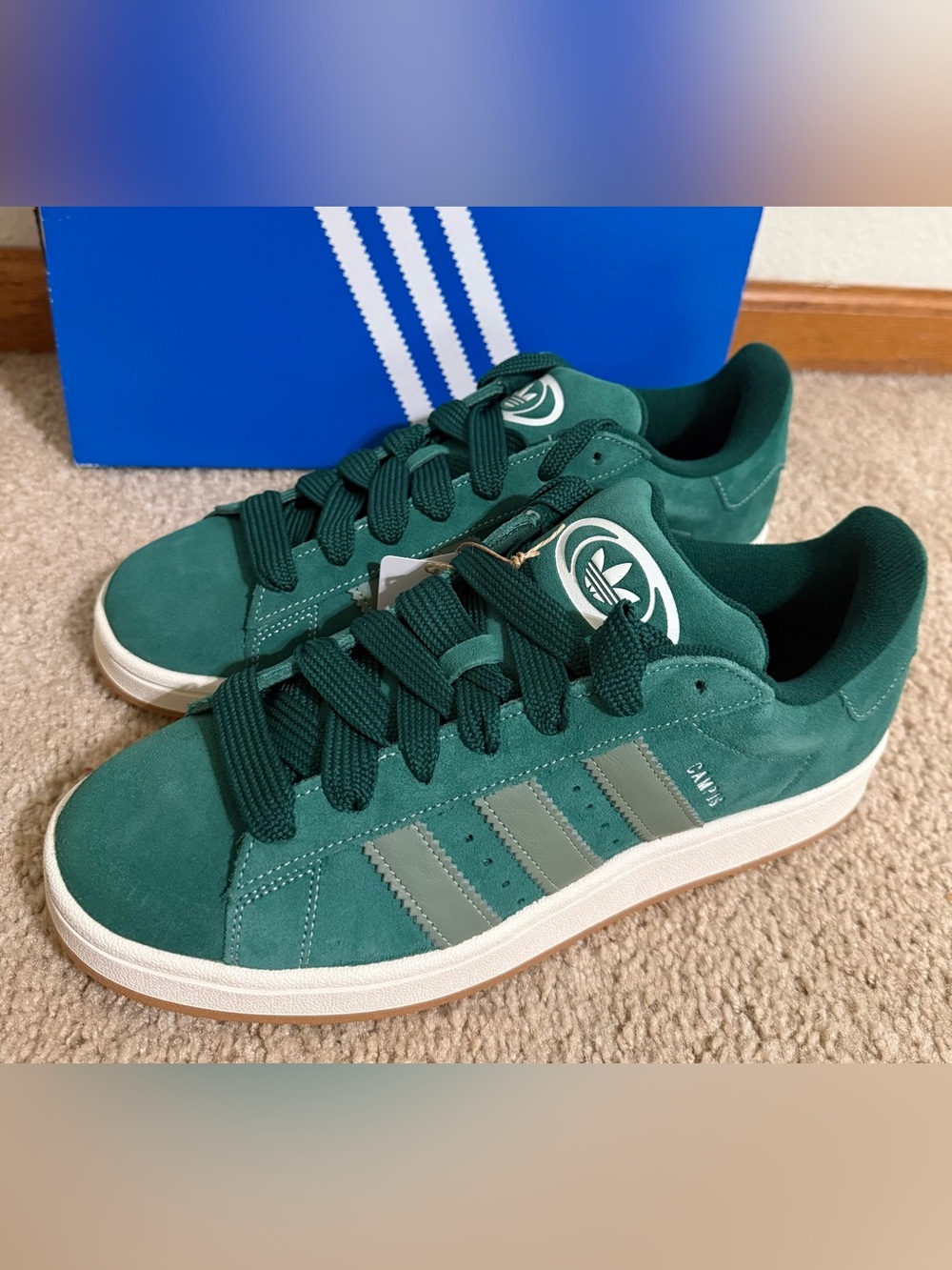 Adidas Originals Campus 00s Men's Athletic Shoes Dark Green Sneakers JH8794